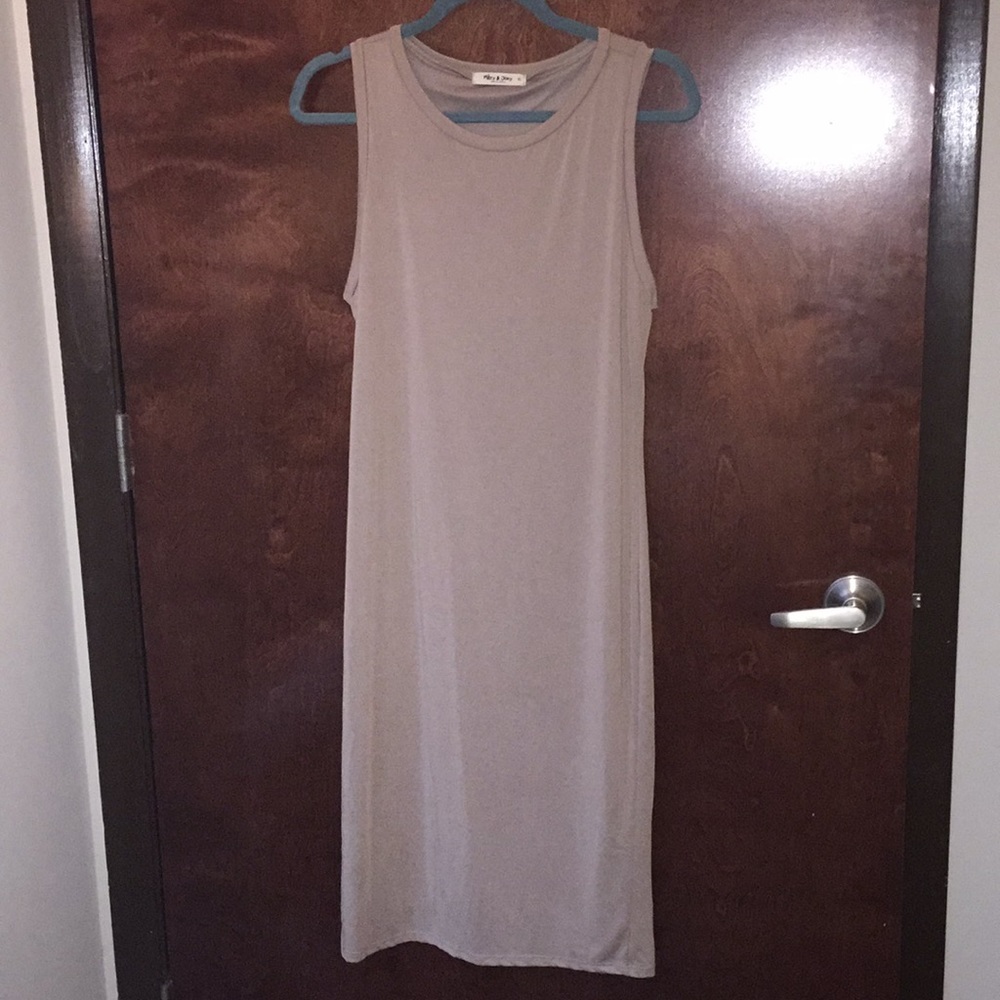 Beige Midi Dress